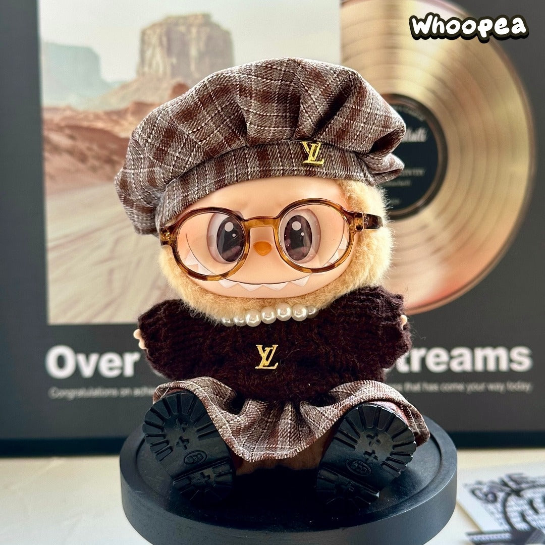 Prabangos įkvėptas Labubu stiliaus drabužių rinkinys