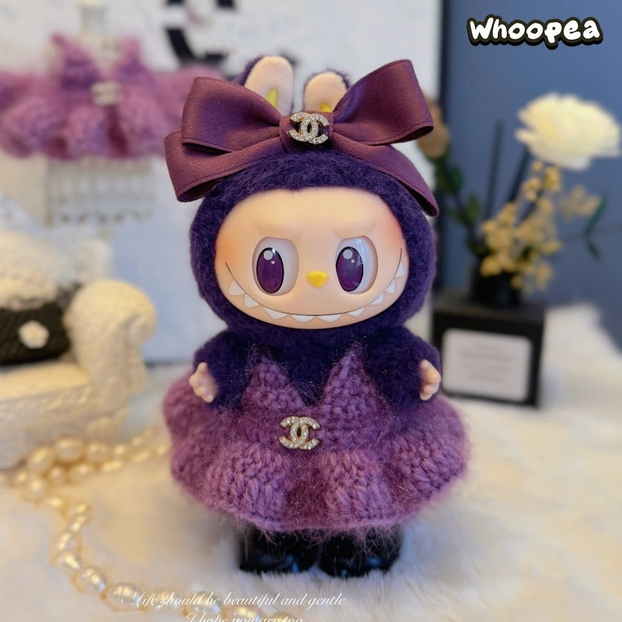 Prabangos įkvėptas Labubu stiliaus drabužių rinkinys