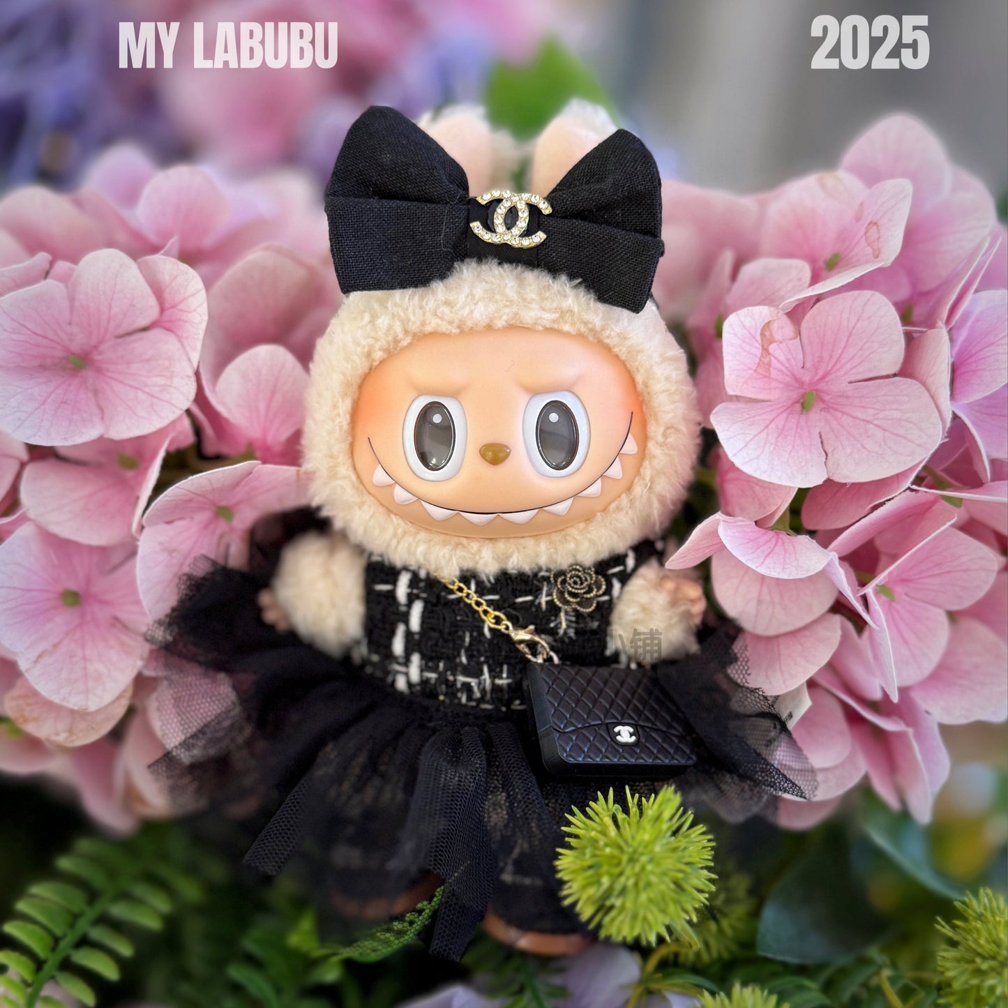 Prabangos įkvėptas Labubu stiliaus drabužių rinkinys