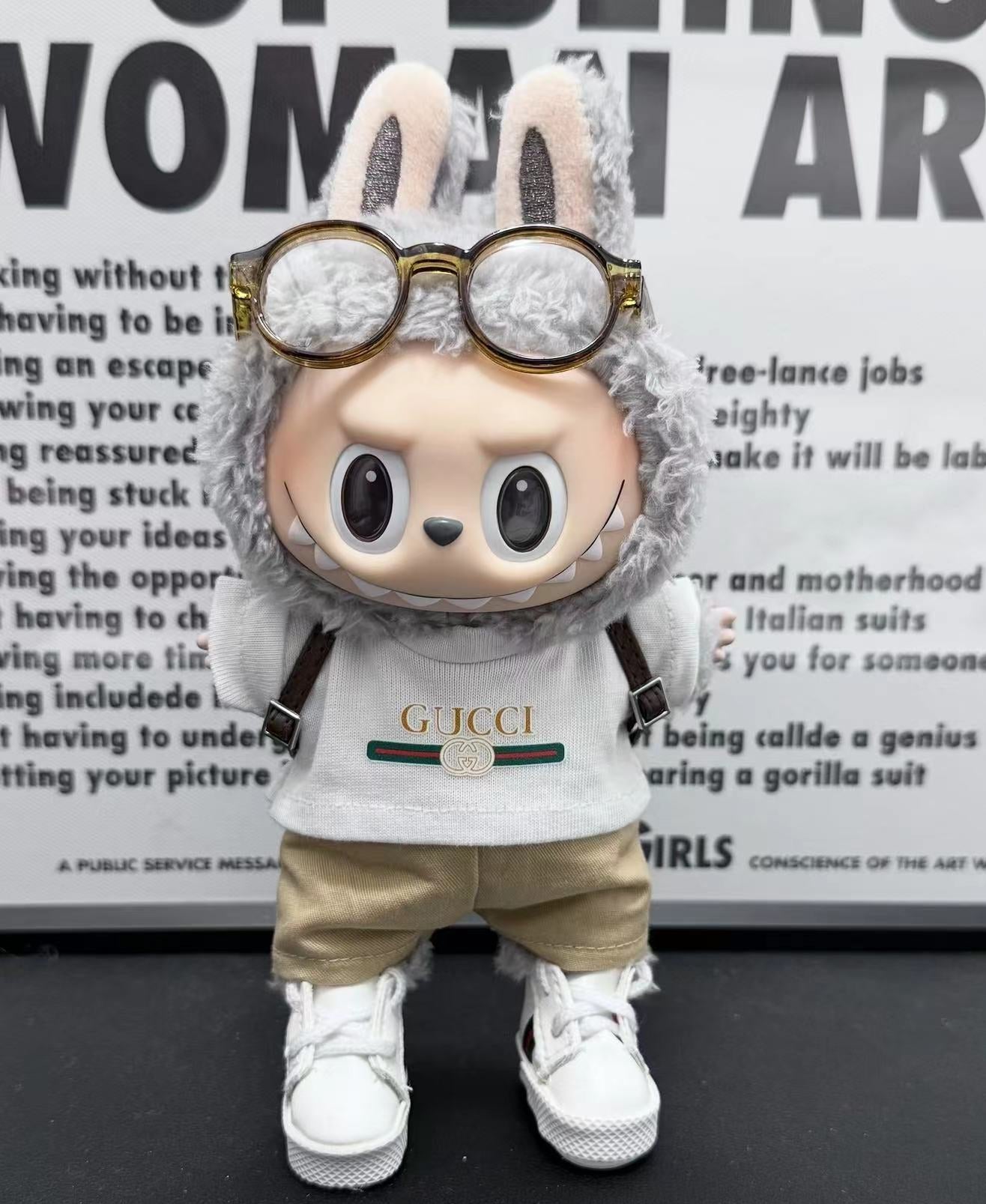 Prabangos įkvėptas Labubu stiliaus drabužių rinkinys