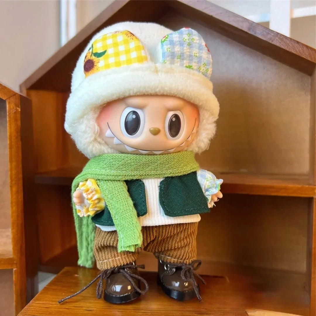 Labubu stiliaus Ruda su šalavijų atspalviu apranga