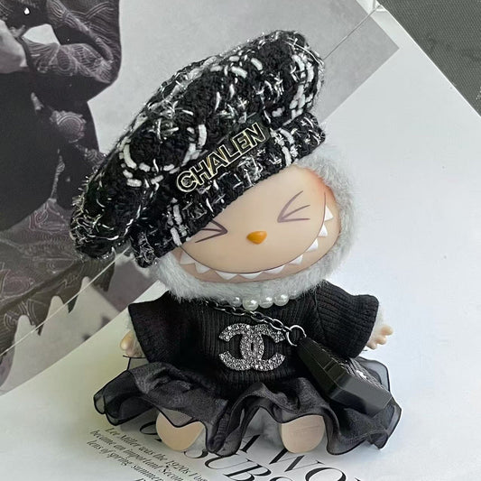 Prabangos įkvėptas Labubu stiliaus drabužių rinkinys