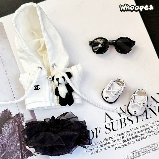 Prabangos įkvėptas Labubu stiliaus drabužių rinkinys