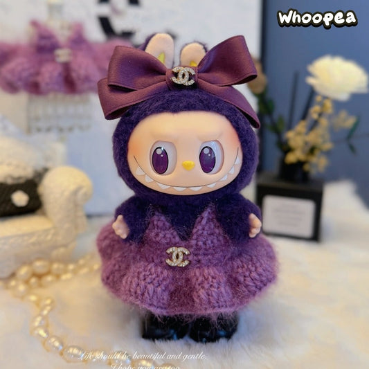 Prabangos įkvėptas Labubu stiliaus drabužių rinkinys