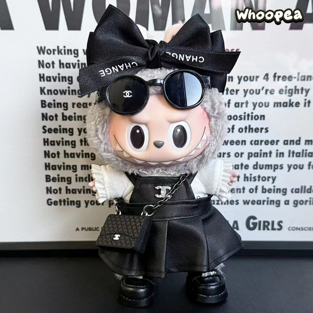 Prabangos įkvėptas Labubu stiliaus drabužių rinkinys