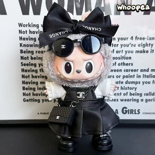 Prabangos įkvėptas Labubu stiliaus drabužių rinkinys