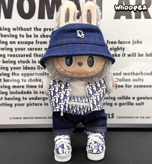 Prabangos įkvėptas Labubu stiliaus drabužių rinkinys