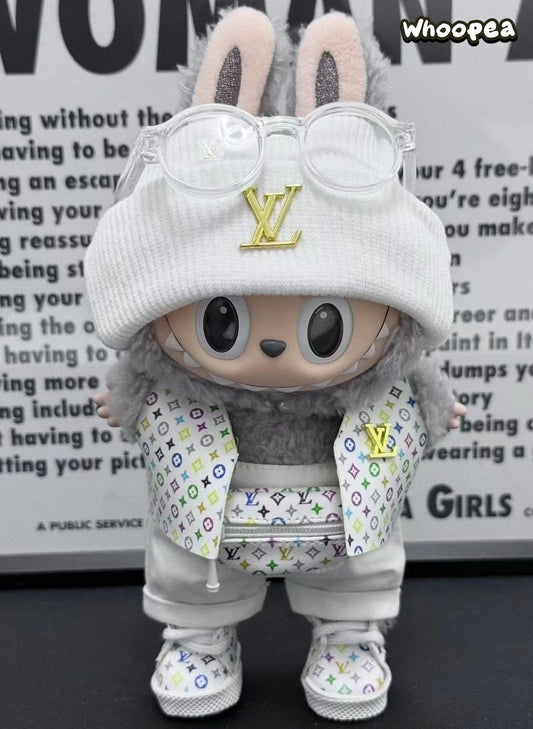 Prabangos įkvėptas Labubu stiliaus drabužių rinkinys