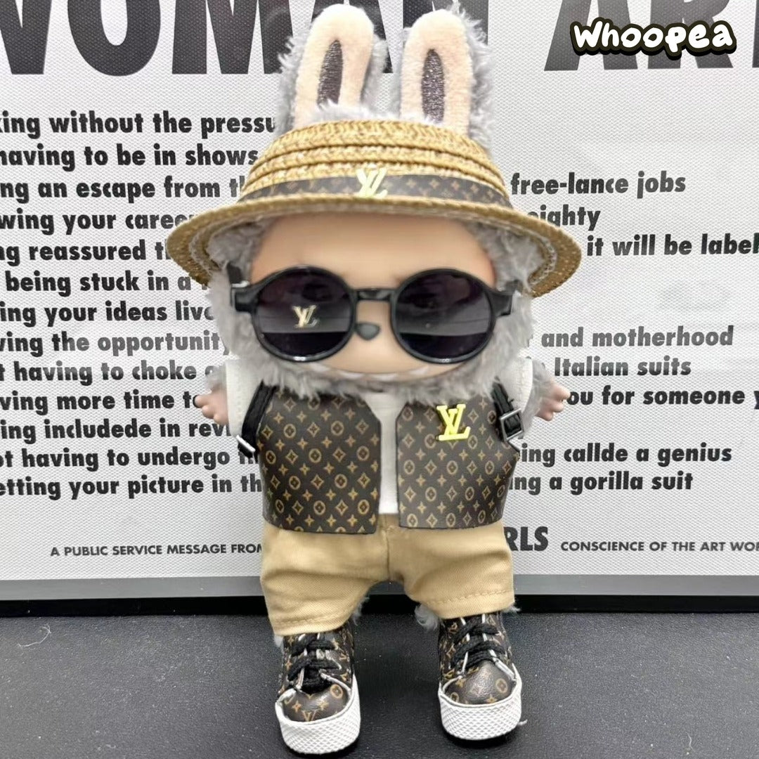 Prabangos įkvėptas Labubu stiliaus drabužių rinkinys