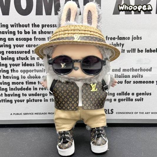 Prabangos įkvėptas Labubu stiliaus drabužių rinkinys