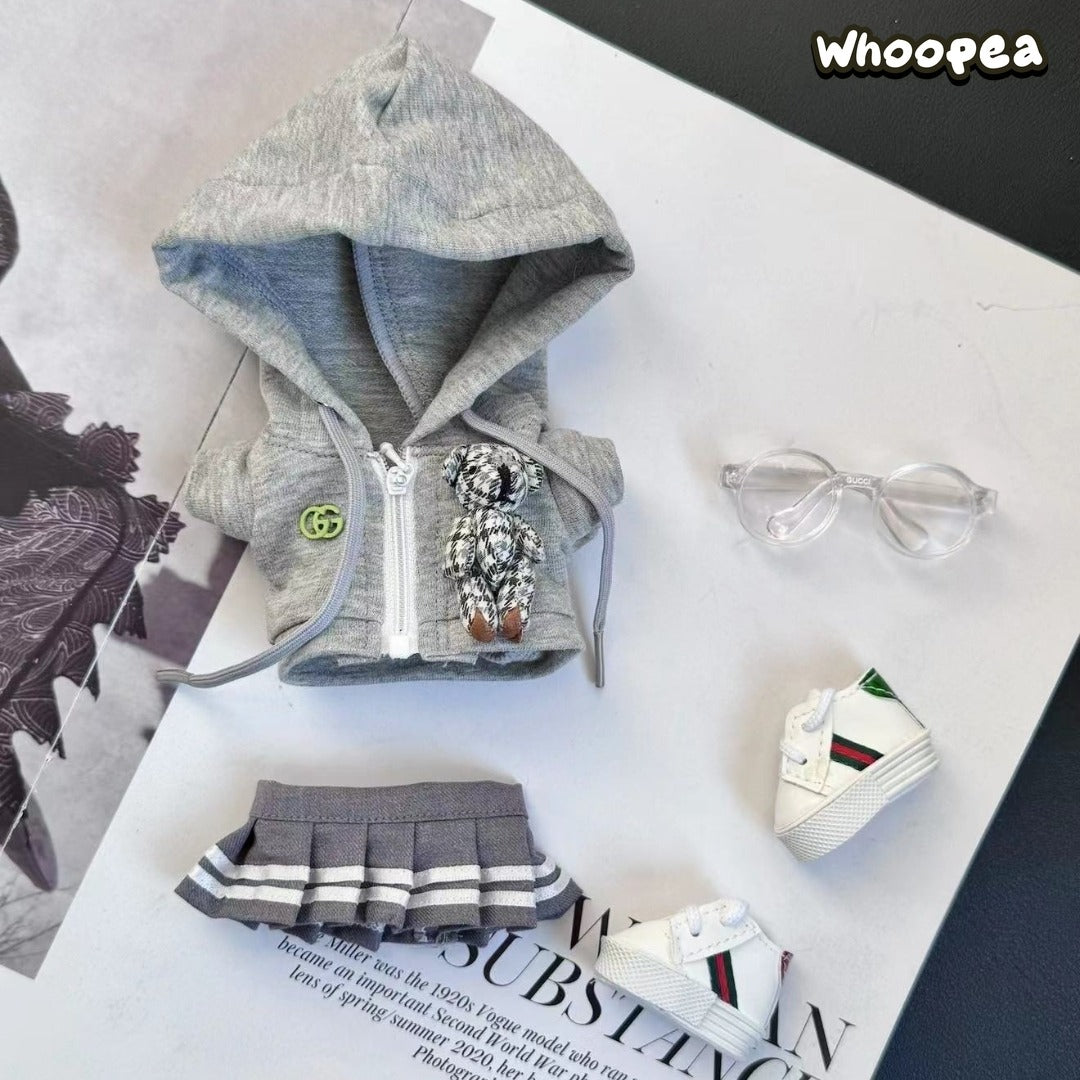 Prabangos įkvėptas Labubu stiliaus drabužių rinkinys