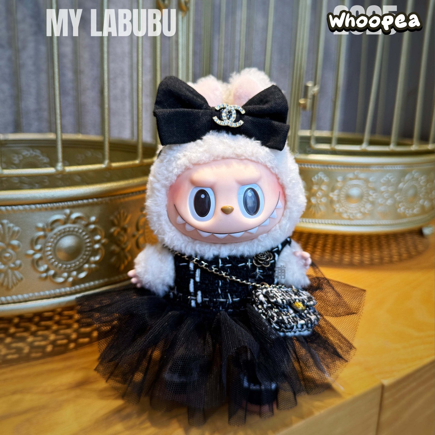 Prabangos įkvėptas Labubu stiliaus drabužių rinkinys