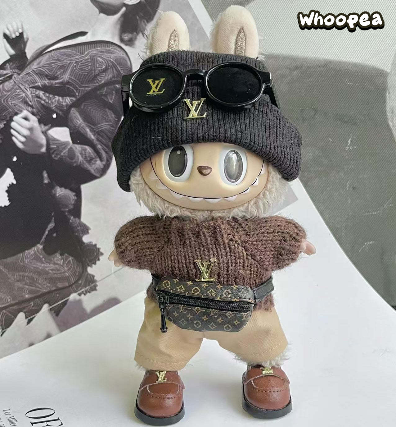 Prabangos įkvėptas Labubu stiliaus drabužių rinkinys