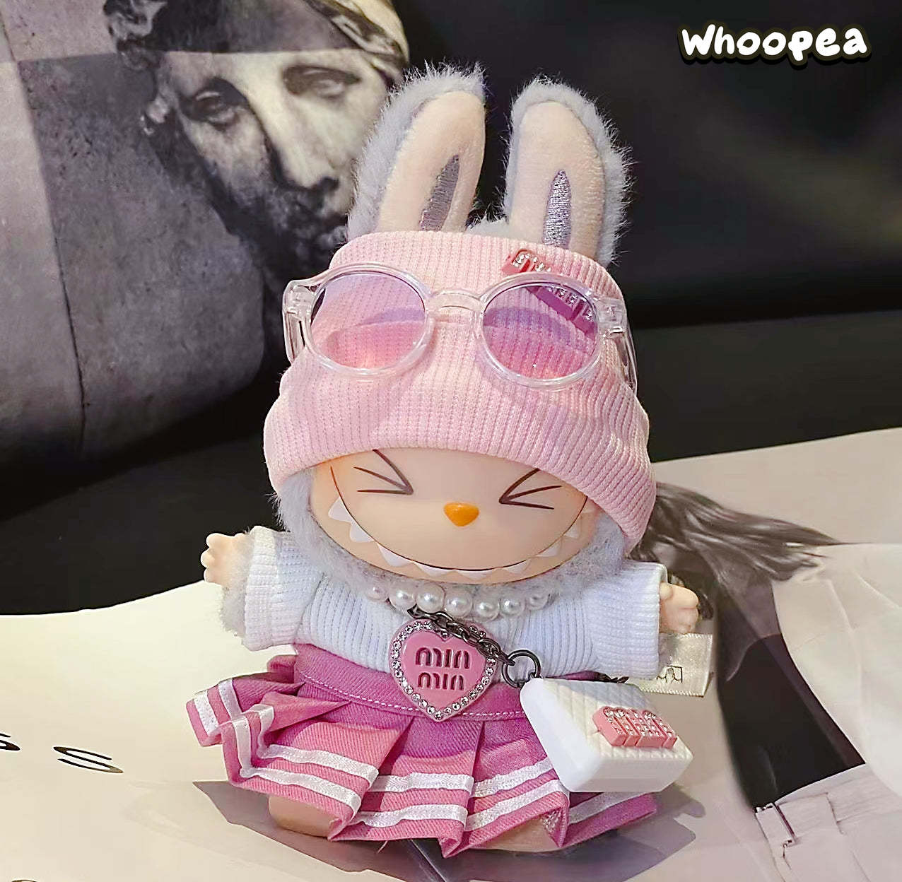 Prabangos įkvėptas Labubu stiliaus drabužių rinkinys