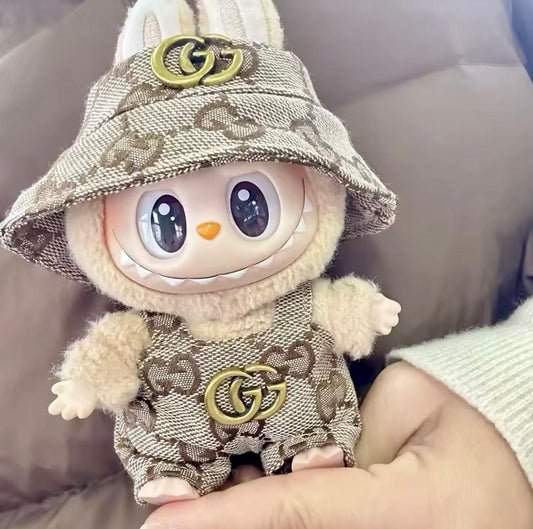 Prabangos įkvėptas Labubu stiliaus drabužių rinkinys