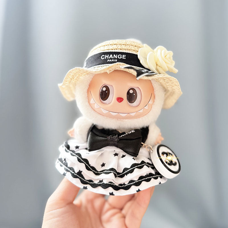 Prabangos įkvėptas Labubu stiliaus drabužių rinkinys