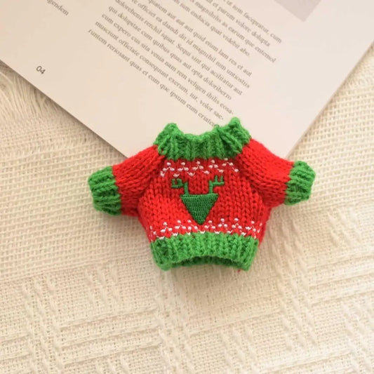 Labubu stiliaus Kalėdinis duetas apranga