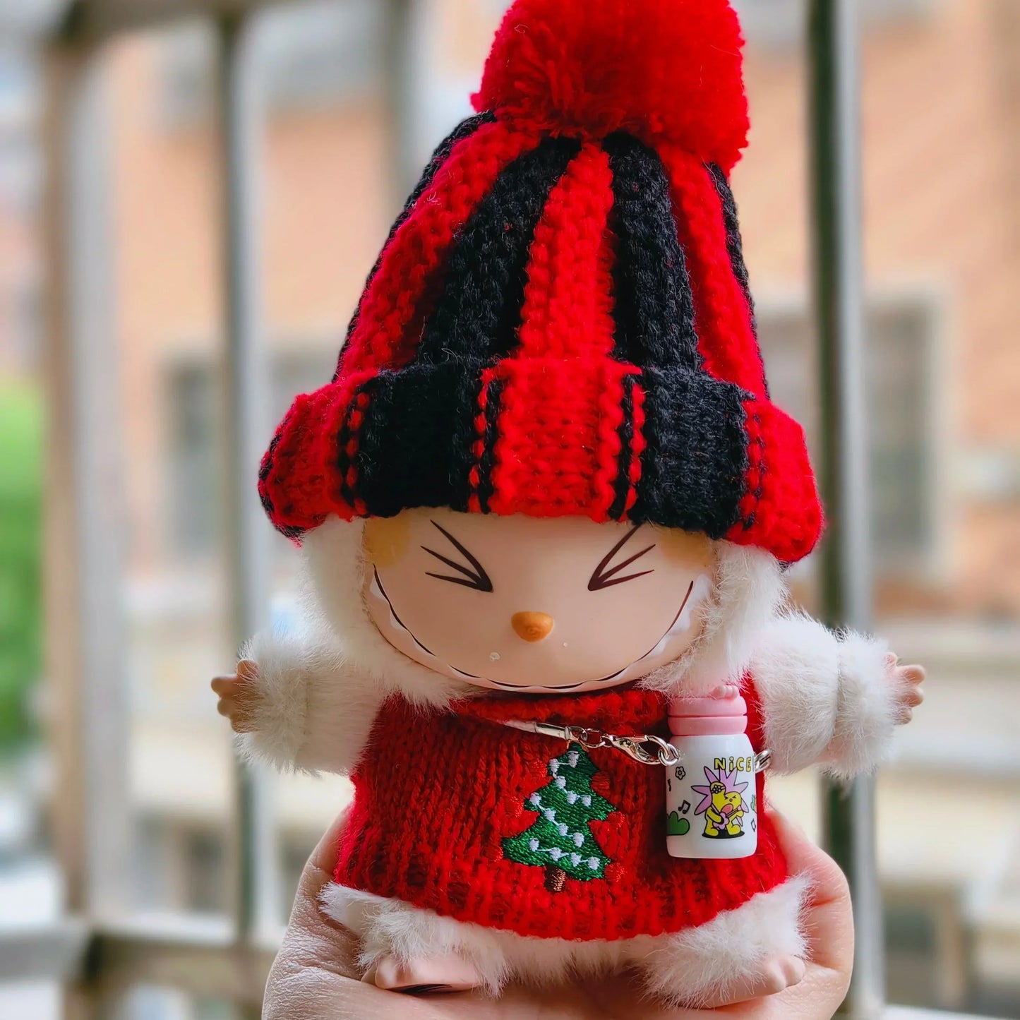 Labubu stiliaus Jauki Kalėdų apranga