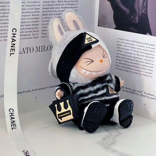 Prabangos įkvėptas Labubu stiliaus drabužių rinkinys