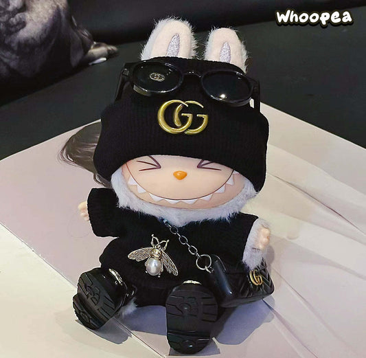 Prabangos įkvėptas Labubu stiliaus drabužių rinkinys