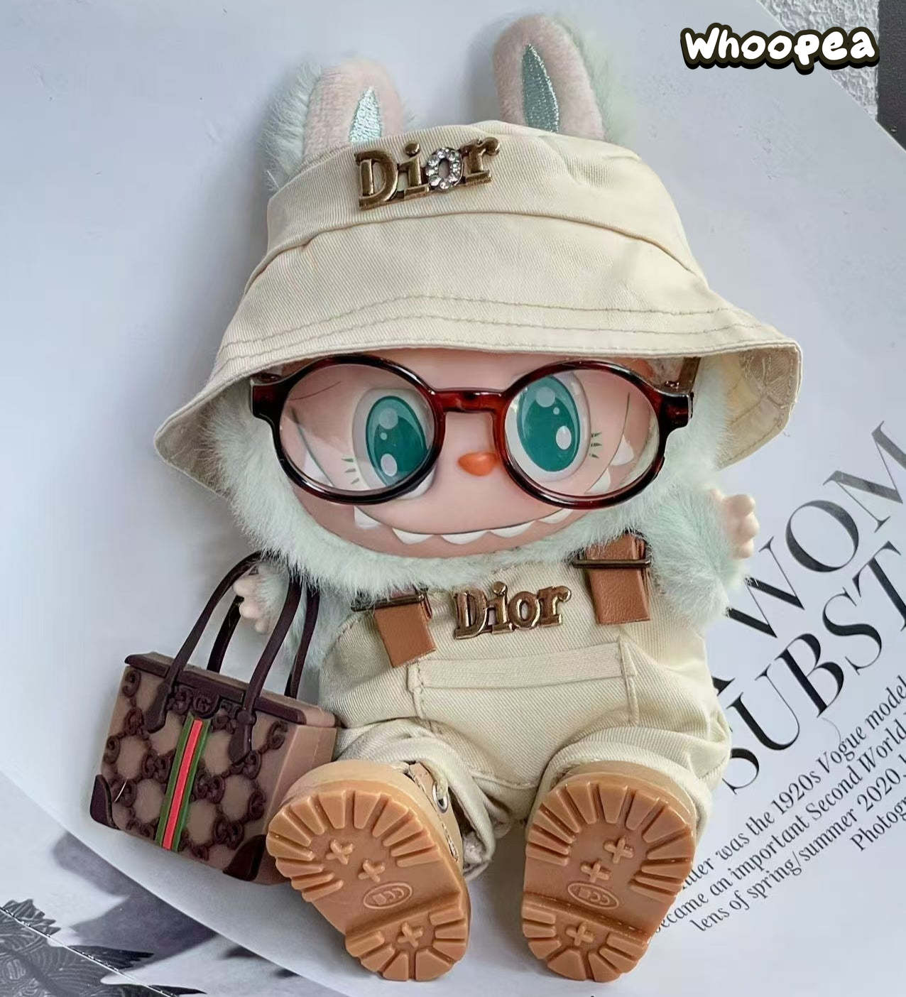 Prabangos įkvėptas Labubu stiliaus drabužių rinkinys