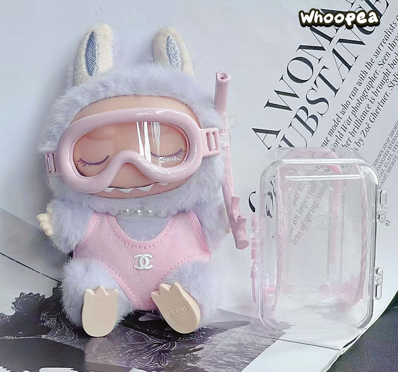 Prabangos įkvėptas Labubu stiliaus drabužių rinkinys