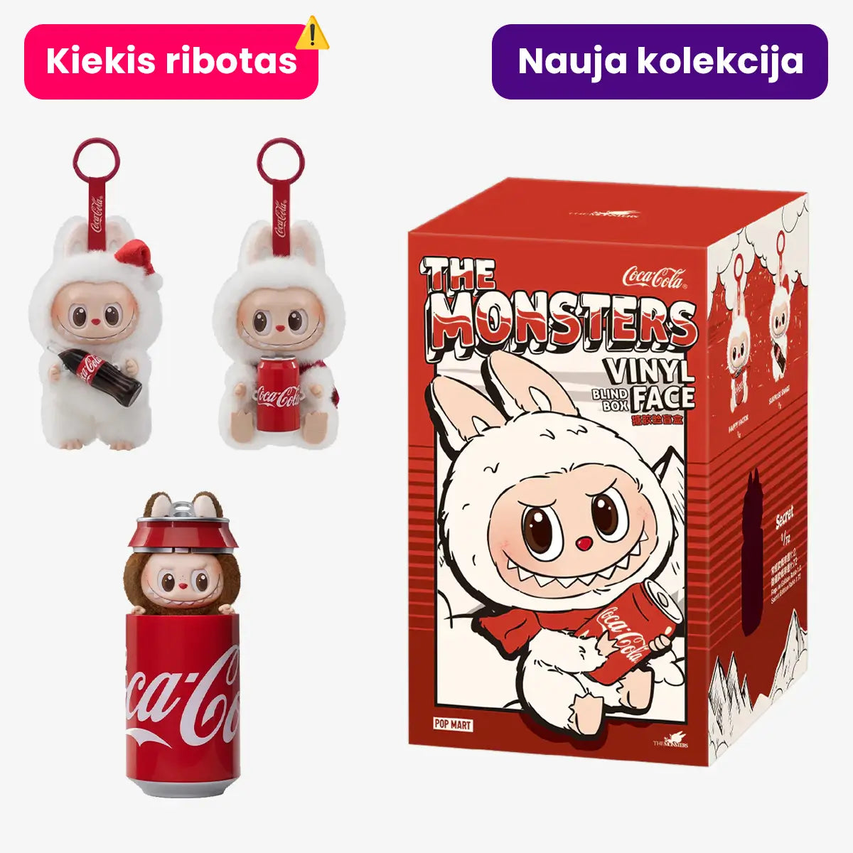 LABUBU "Coca-Cola" kolekcijos slapta dėžutė Pop Mart