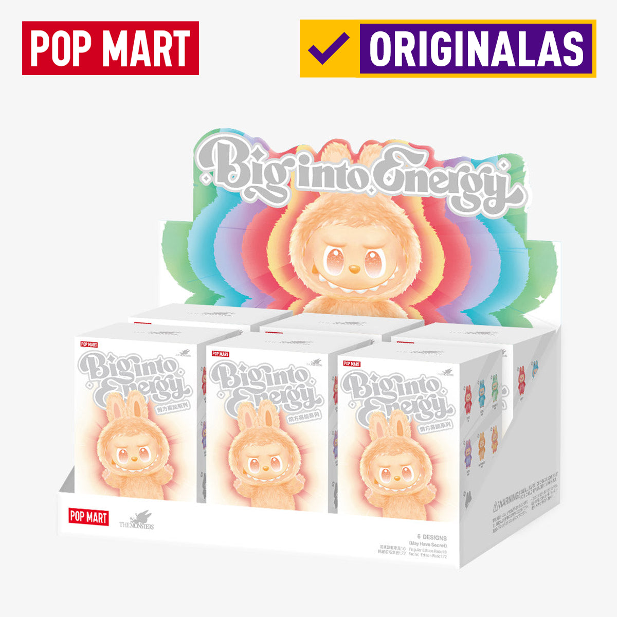 ORIGINALAS | Labubu "Big into Energy" kolekcijos slapta dėžutė nuo Pop Mart